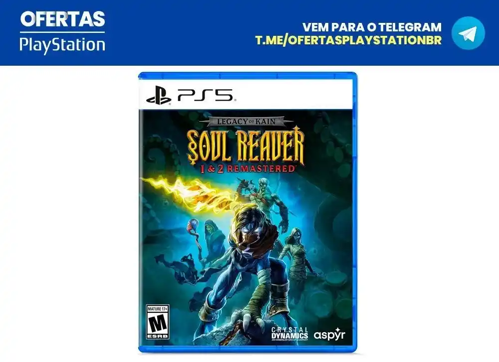 Image from Ofertas Playstation BR: *[Mídia Física] Legacy Of Kain Soul Reaver 1 and 2 Remastered* via Sho...