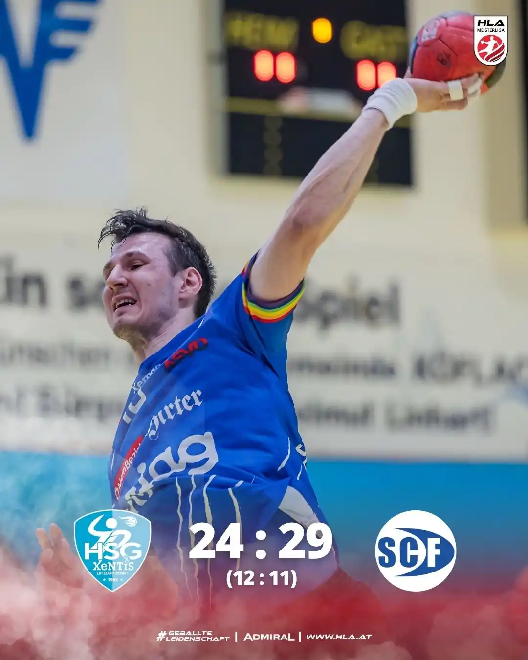 Image from HANDBALL LIGEN AUSTRIA: Mit einem 29:24-Auswärtssieg bei der HSG XeNTIS Lipizzanerheimat krönt...