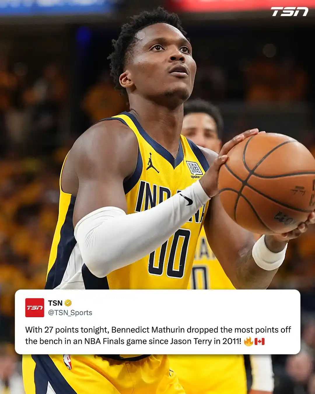 Image from TSN: Montreal native, Bennedict Mathurin dropped the most points off the be...