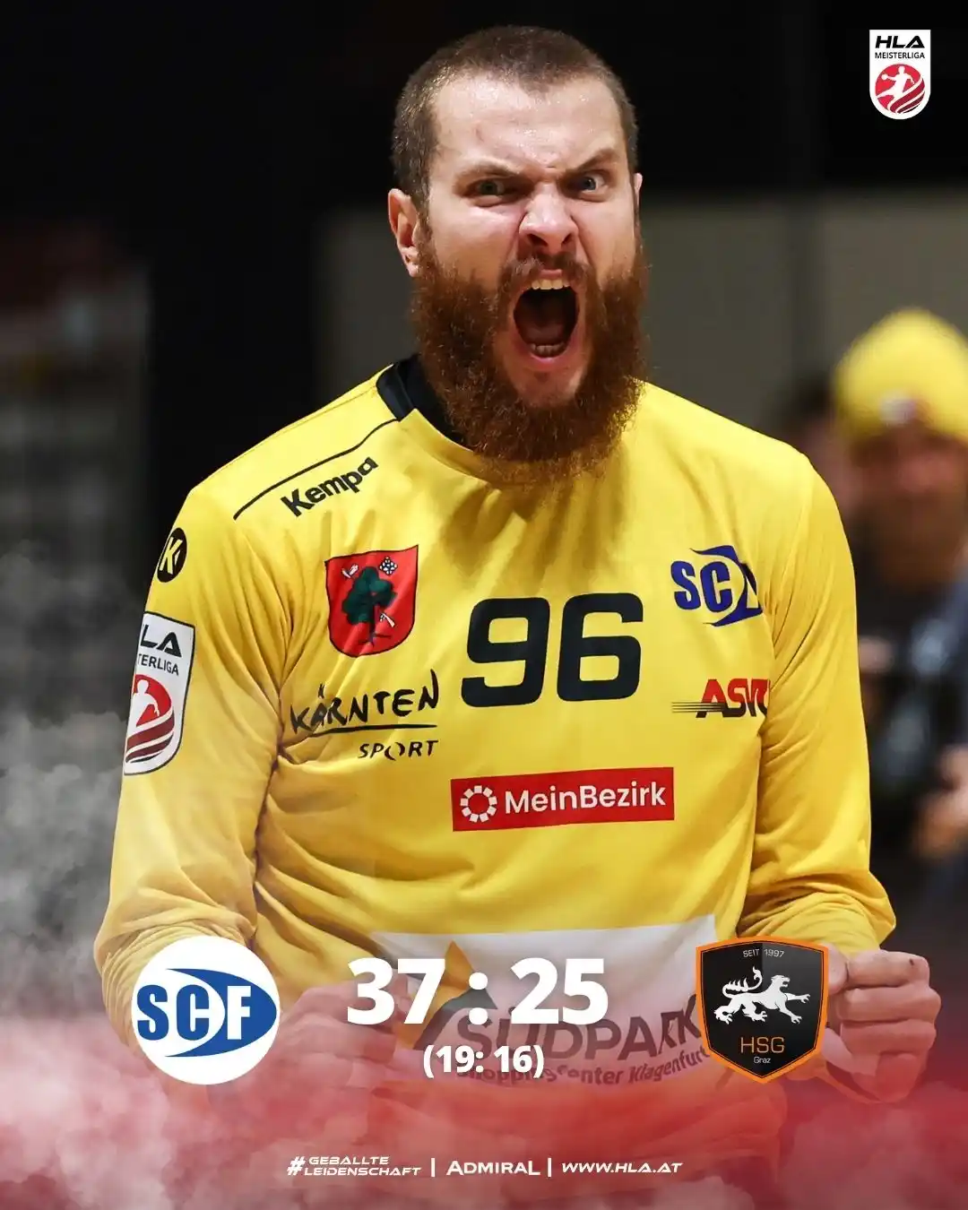 Image from HANDBALL LIGEN AUSTRIA: ๐ฆ๐ ๐ธ๐ฒ๐น๐ฎ๐ด ๐๐ฒ๐ฟ๐น๐ฎ๐ฐ๐ต ๐๐ฟ๐ถ๐๐บ๐ฝ๐ต๐ถ๐ฒ๐ฟ๐ ๐ด๐ฒ๐ด๐ฒ๐ป ๐ง๐ฎ๏ฟฝ...