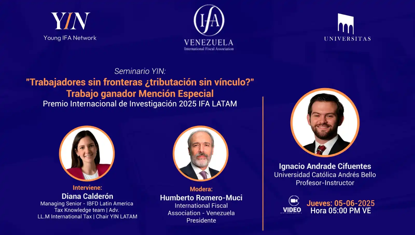 Image from Universitas: Seminario YIN: Trabajadores sin fronteras ¿tributación sin vínculo? Tr...