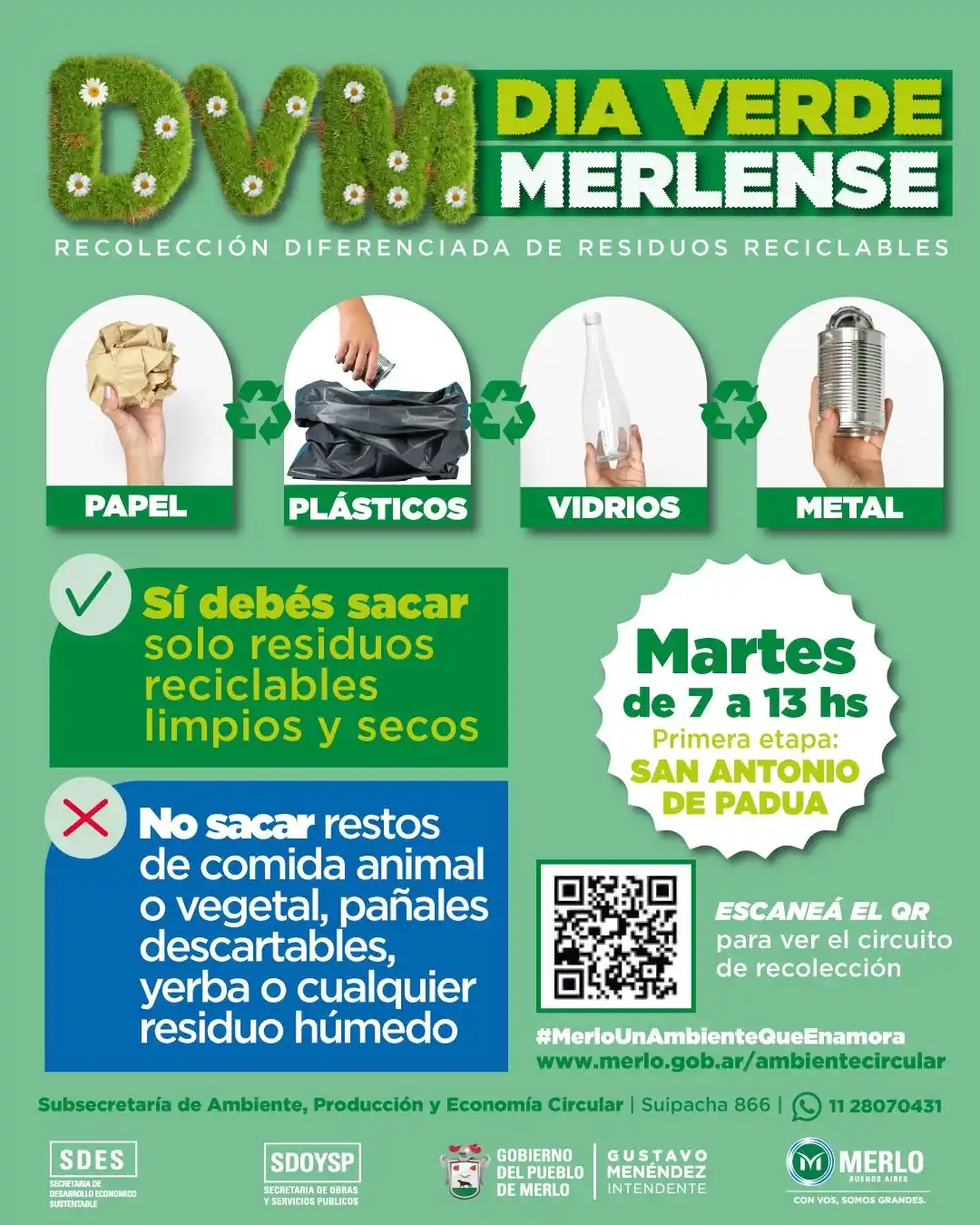 Image from MerloGob: *Sumate al Programa Día Verde Merlense* ♻️ ✅ Participá del programa d...