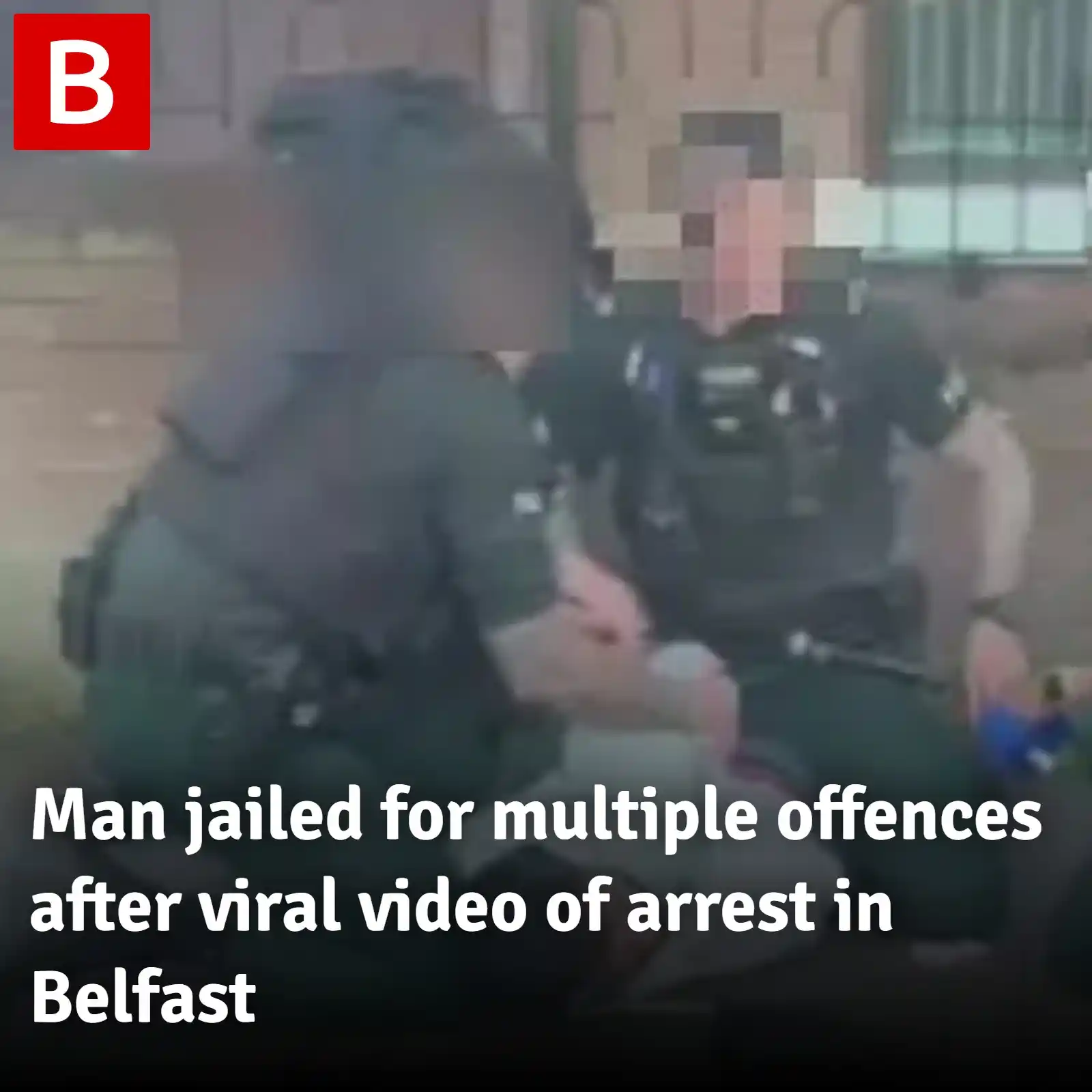 Image from Belfast Live: 🚨 TOP STORY 🚨 Man jailed for multiple offences after viral video of...