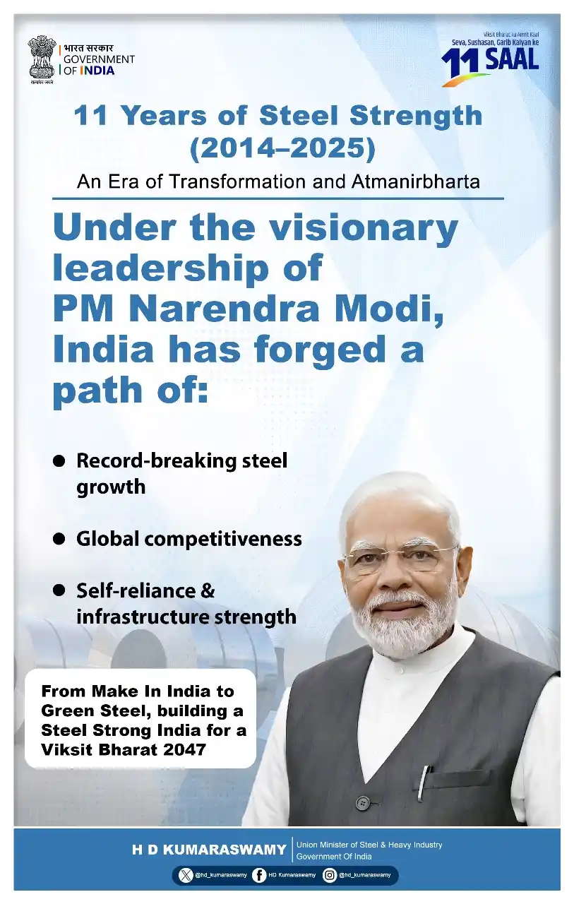 Image from HD Kumaraswamy: Under the visionary leadership of Hon'ble PM Shri @narendramodi avaru,...