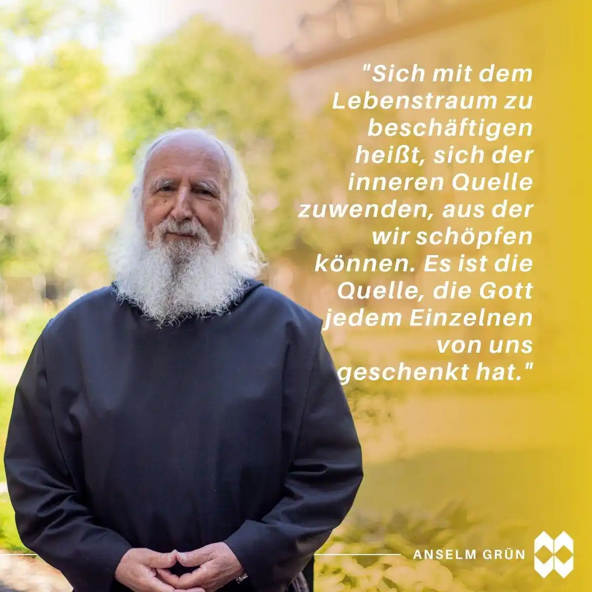 Image from Vier-Türme-Verlag: *Was Pater Anselm Grün sagt 🗯️* Mehr über Lebensträume lest ihr im g...