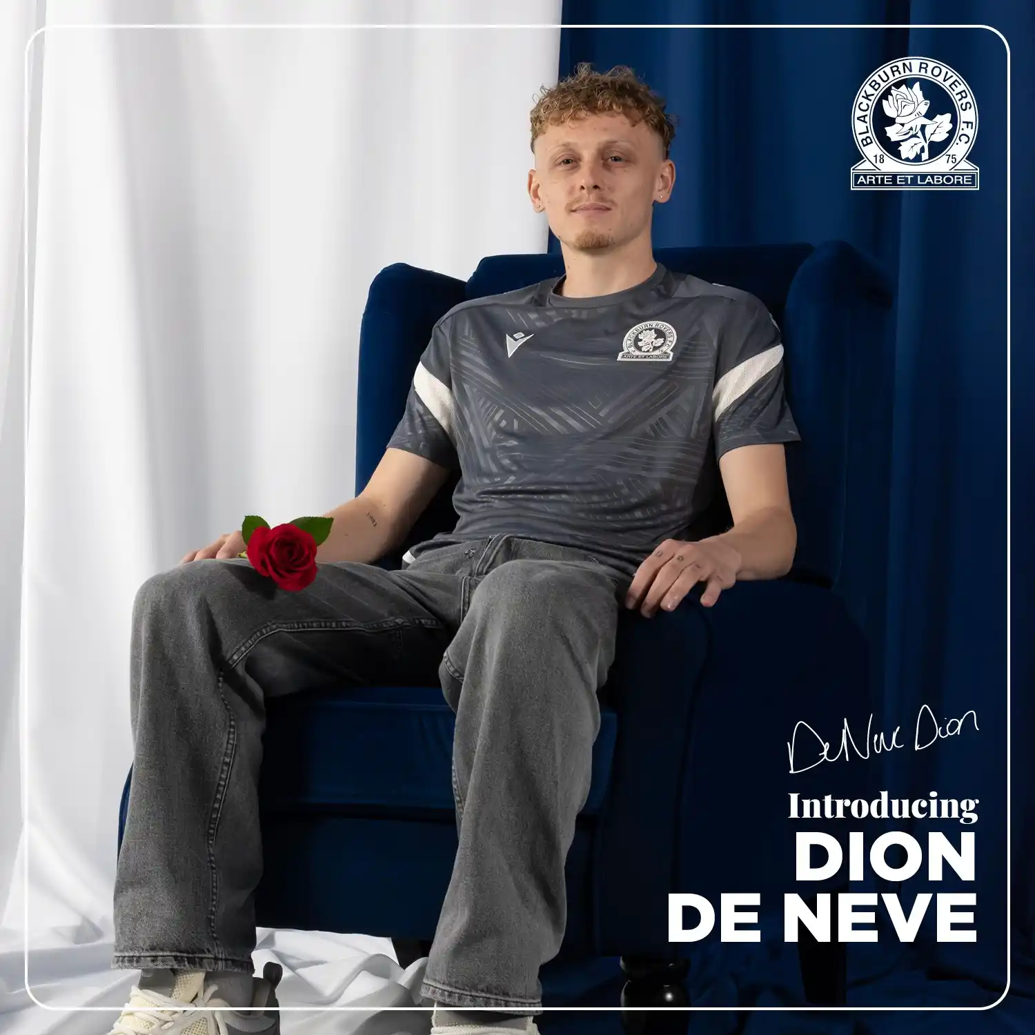Image from Blackburn Rovers: ✍️ We are pleased to introduce Belgian winger Dion De Neve, who become...