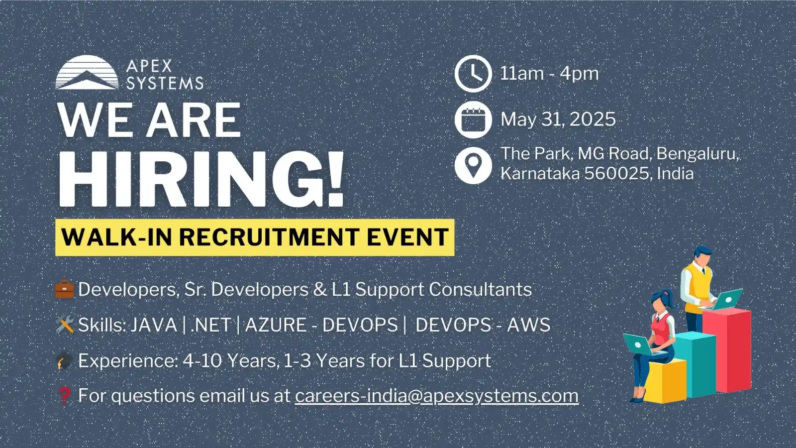 Image from Bengaluru Jobs & Careers: 🚀 We're Hiring in Bengaluru! Walk-In Recruitment Event – May 31st 🚀 ...