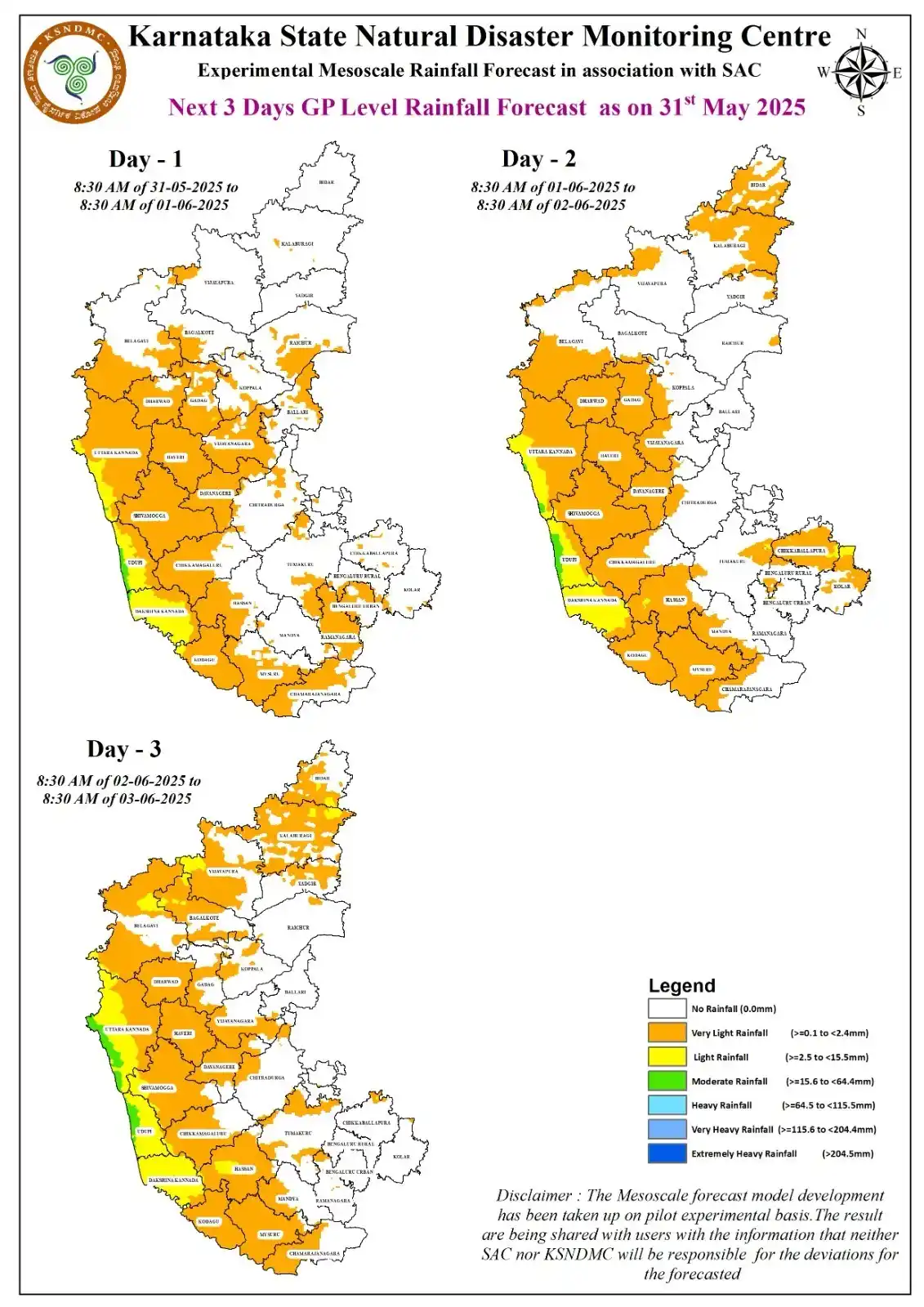 Image from Koppal Weather - ಕೊಪ್ಪಳ ಹವಾಮಾನ: 31.05.2025 ರಂತೆ ರಾಜ್ಯದ ಮುಂದಿನ ಮೂರು ದಿನಗಳ <a class="text-blue-500 hover...