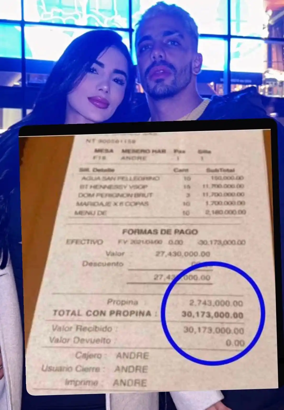 Image from Canal Chisme Fresco Medellín: Altafulla Revela el Alto Costo de su Primera Salida con Karina.  En un...