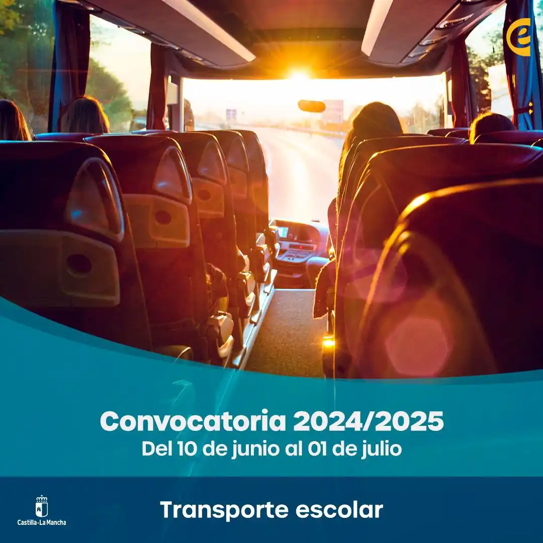 Image from Junta de Comunidades de Castilla-La Mancha: 🚍 *Convocatoria de ayudas individuales de transporte escolar para el ...