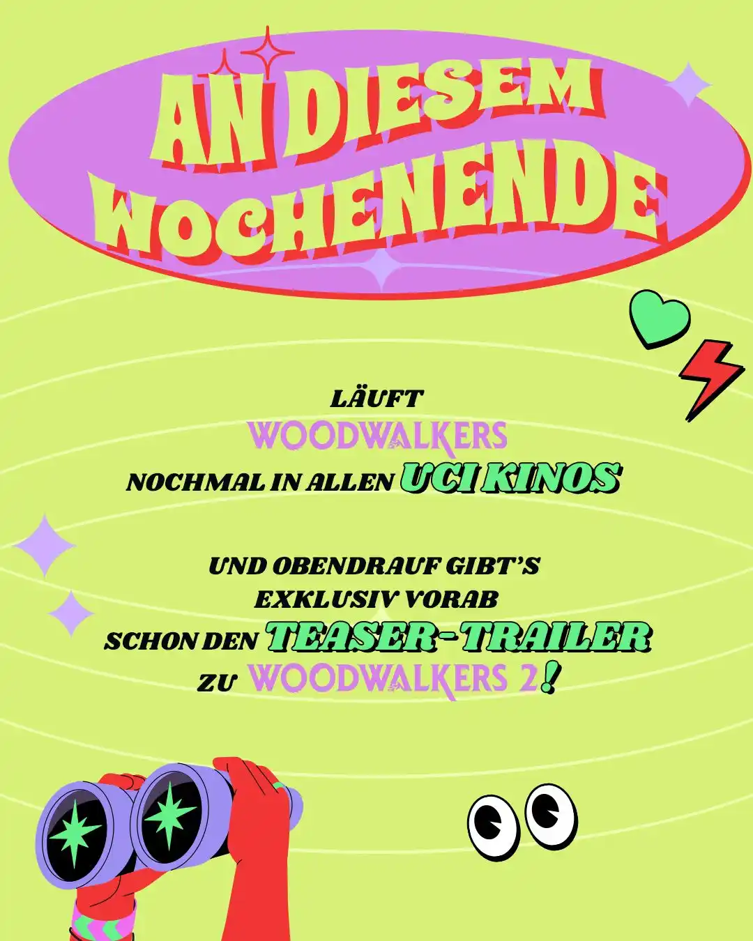 Image from WOODWALKERS: 🎬🐾 Dieses Wochenende, am 31.5. und 1.6., läuft WOODWALKERS nochmal i...