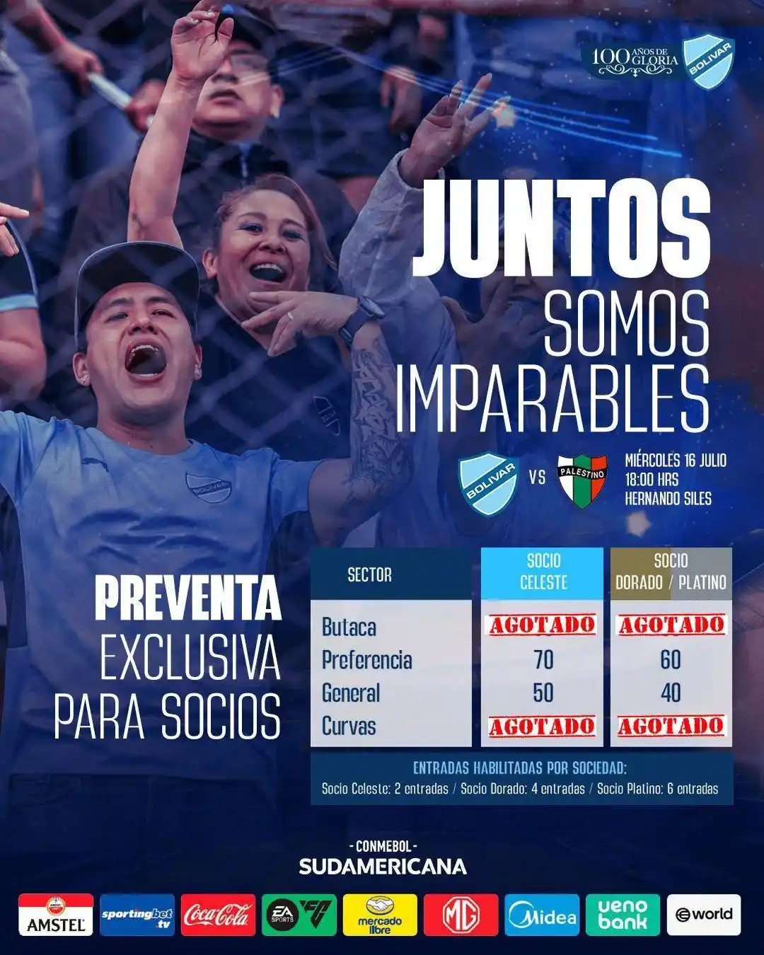 Image from Club Bolívar: ¡Es ahora, es juntos! 💪🏻🩵🫂 Tu aliento es la fuerza que nos impuls...