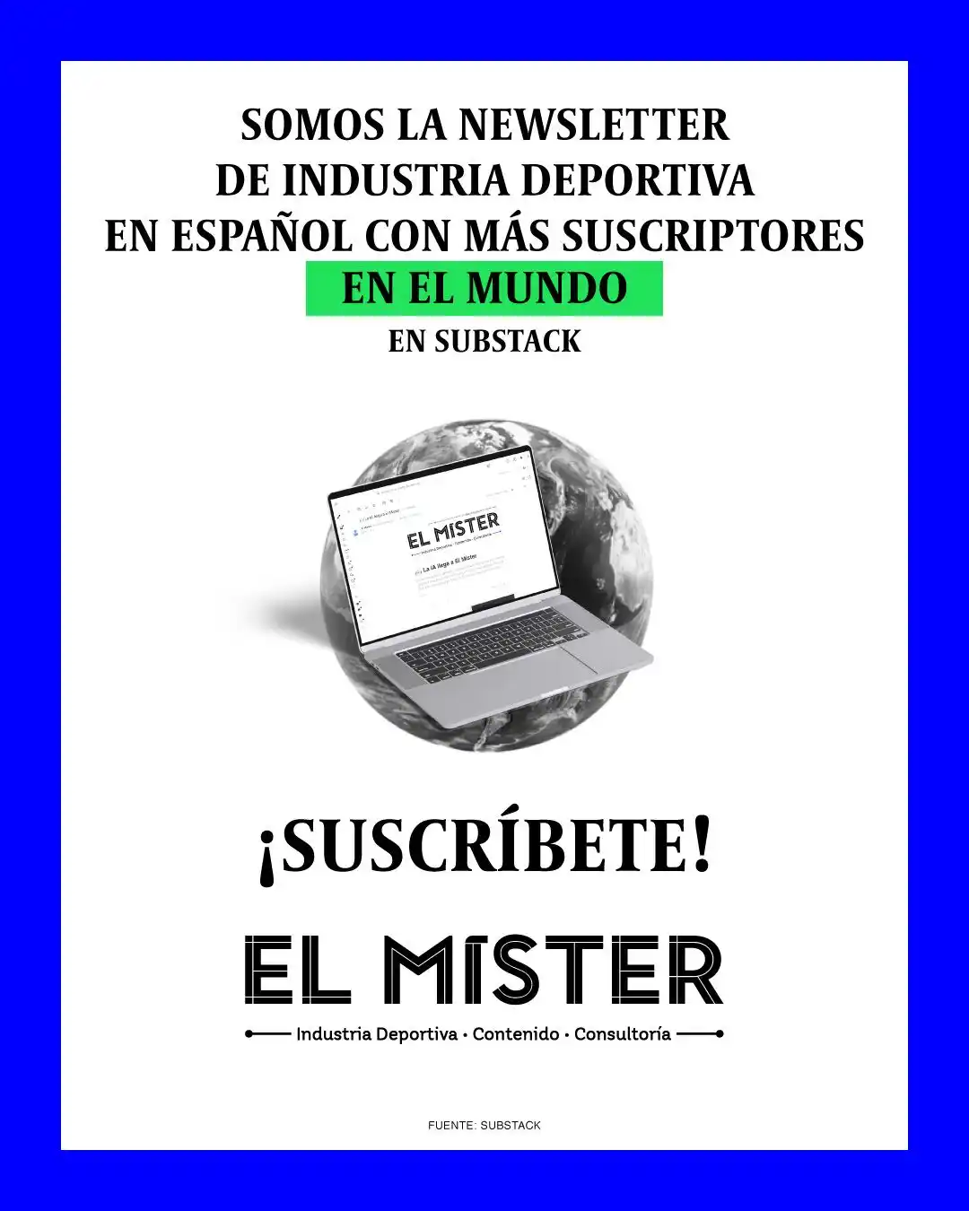 Image from El Míster: 🤩Estamos muy orgullosos de compartirles esta noticia: Desde hace cas...