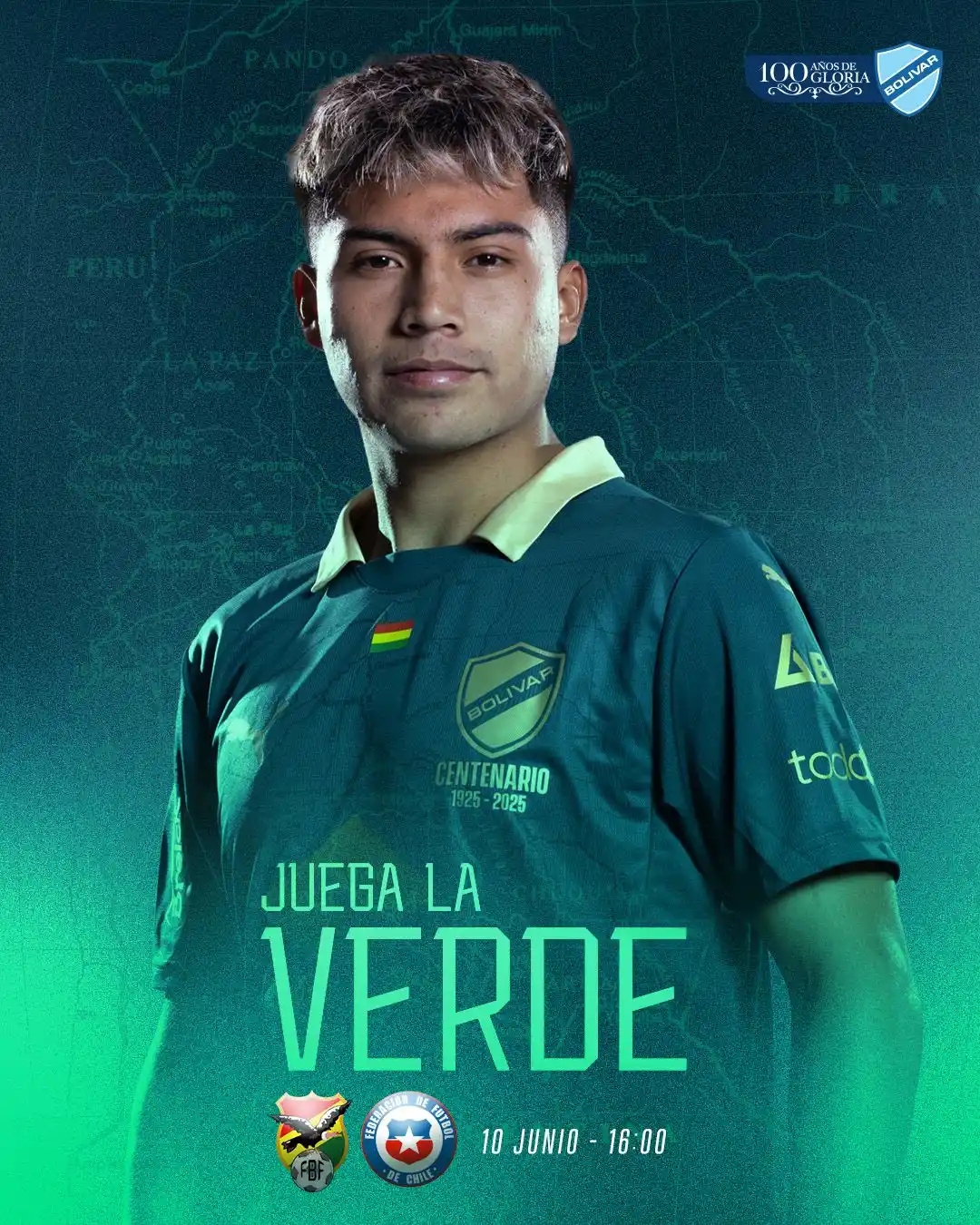 Image from Club Bolívar: Hoy juega La Verde 💪🏻🇧🇴 Nuestros representantes defienden los col...