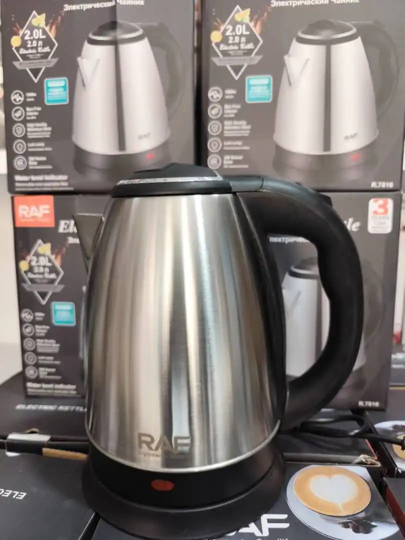 Image from پخش آراد(لوازم خانگی بازار شوش) گناوه جوانرود بانه: کتری برقی راف استیل مات  قیمت ۴۳۰ کارتنی ۴۰۰...