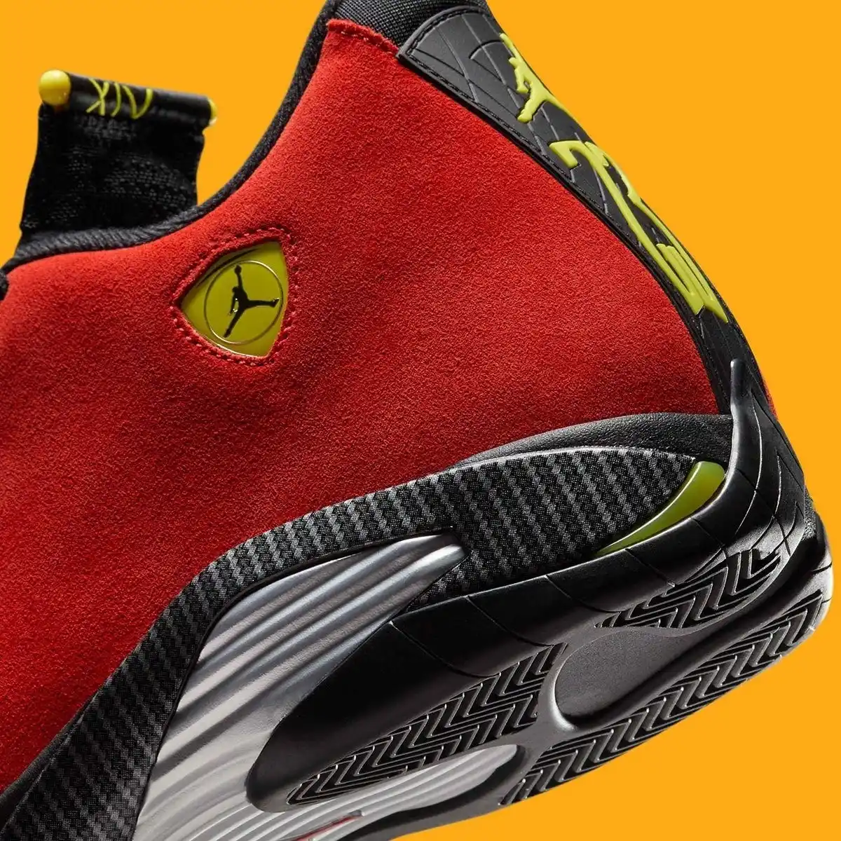 Image from ESSENTIAL HOMME: La légendaire Air Jordan 14 « Ferrari » fera son grand retour le 11 ju...