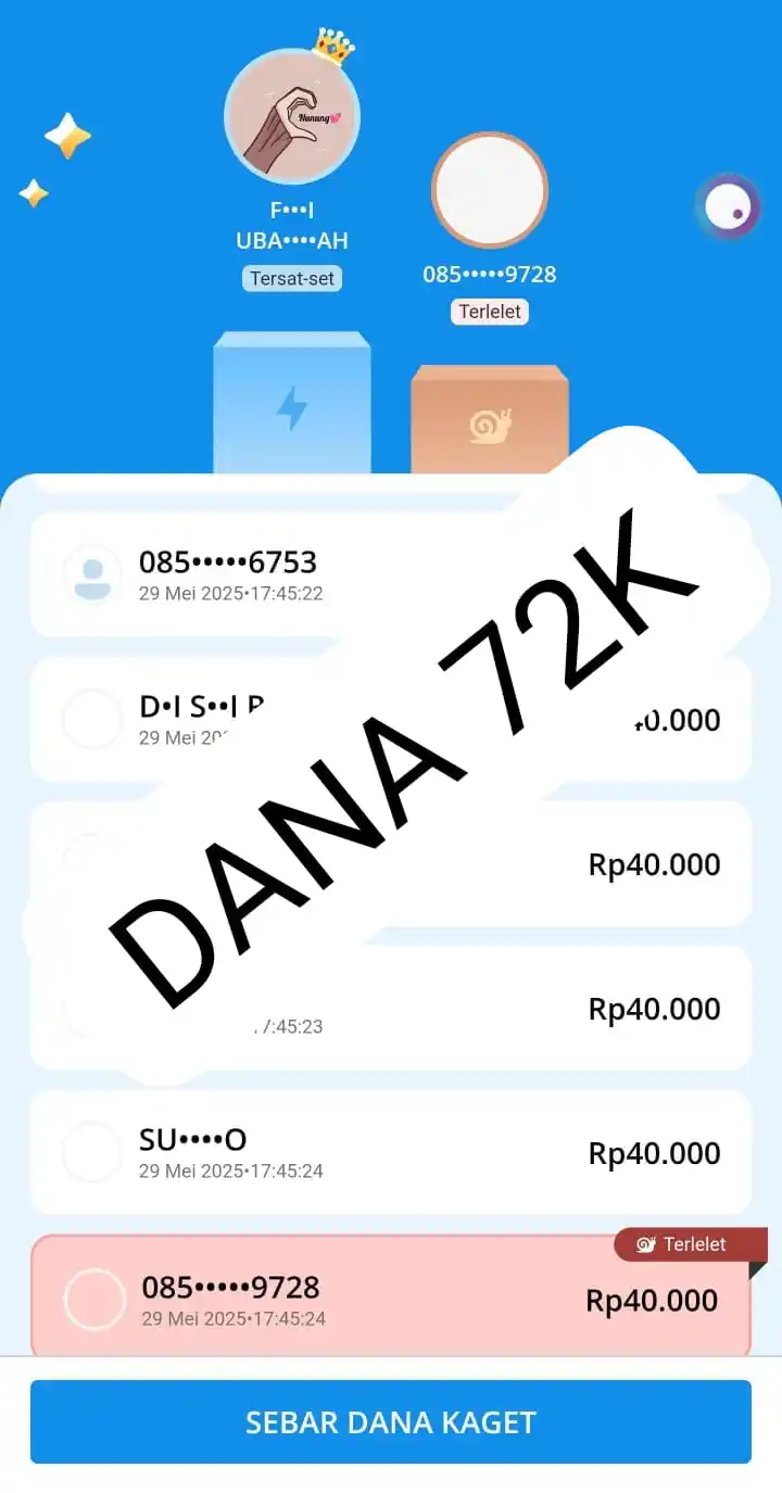 INFO DAGET SETIAP HARINYA DANA KAGET || KLIK REJEKI HARI INI post