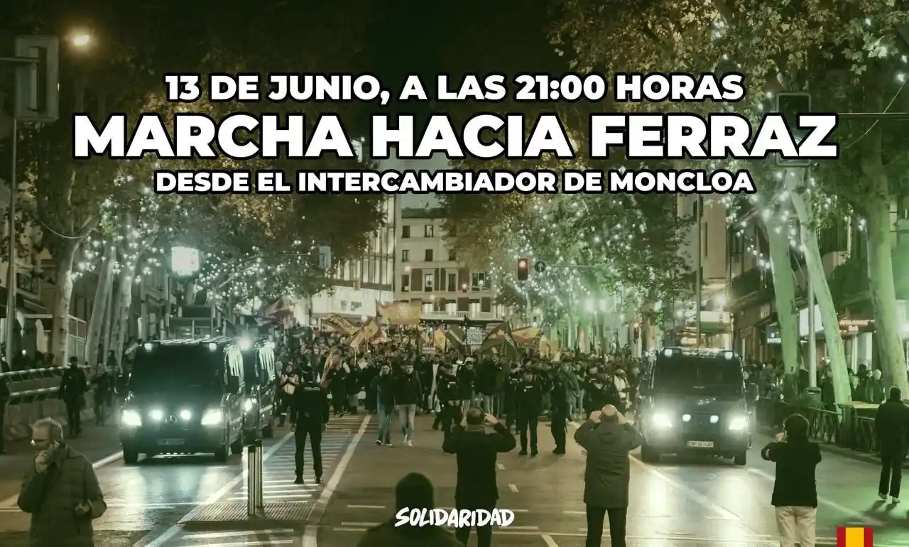 Image from VOX España 🇪🇸 : *🔴 RECORDATORIO 🔴* _MARCHA HACIA FERRAZ_ HOY se vuelve, más grande...