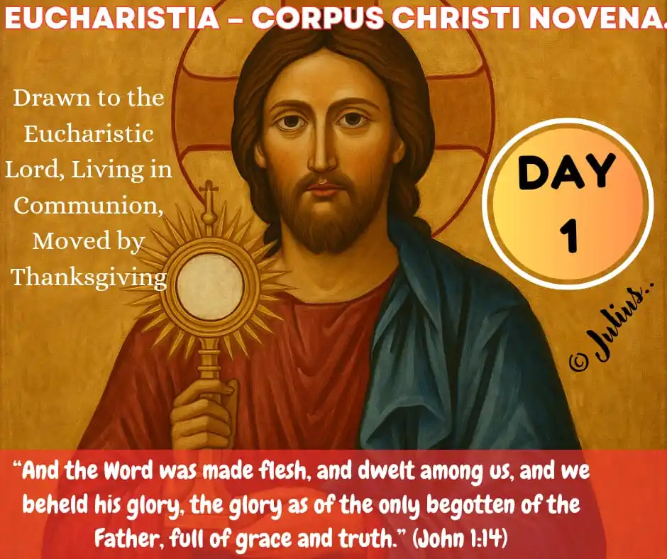 Image from DIVINE RETREAT UPDATES AND PRAYERS: *SHALOM* *DAY 1 -EUCHARISTIA - CORPUS CHRISTI NOVENA* *FRIDAY- 13/06...