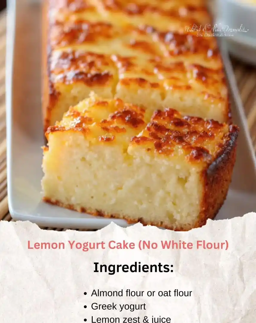 Image from Cooking And Baking Recipes Zim: This Lemon Yogurt Cake (No White Flour) is zesty, moist, and naturally...