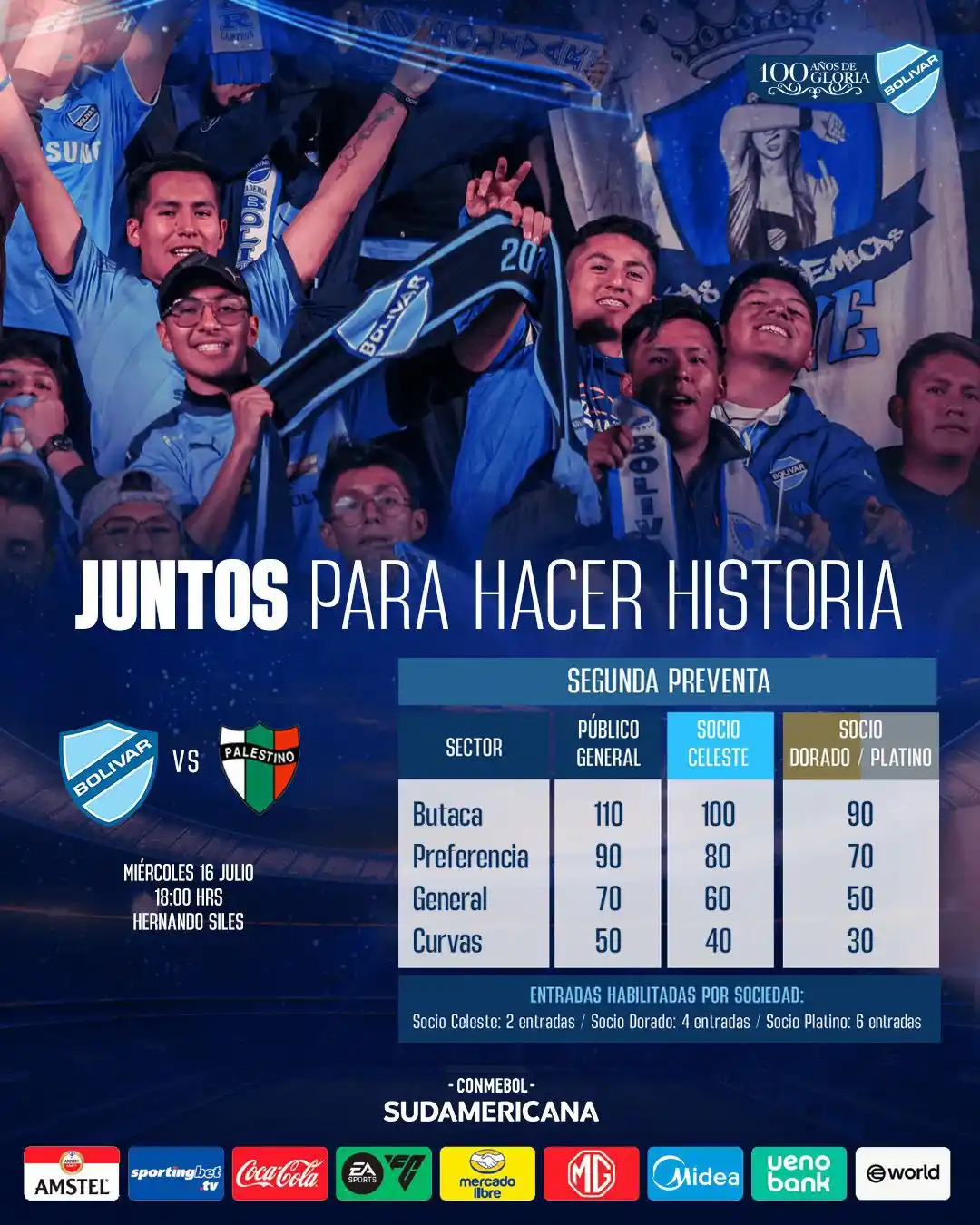Image from Club Bolívar: 🚨 ¡Ya está disponible la segunda preventa! 🚨 Socios y público en ge...