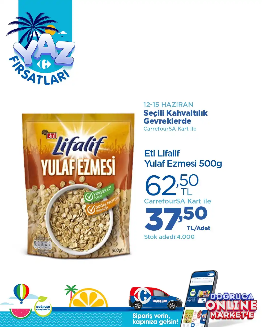 Image from CarrefourSA: Yaz fırsatları CarrefourSA’da! 💙 Seçili kahvaltılık gevrek çeşitleri...