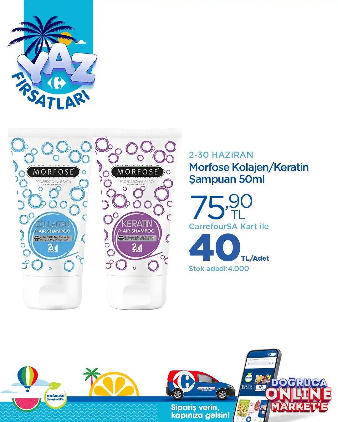 Image from CarrefourSA: Yaz fırsatları CarrefourSA’da! 💙 Seyahat boy ürünlerden güneş kremle...