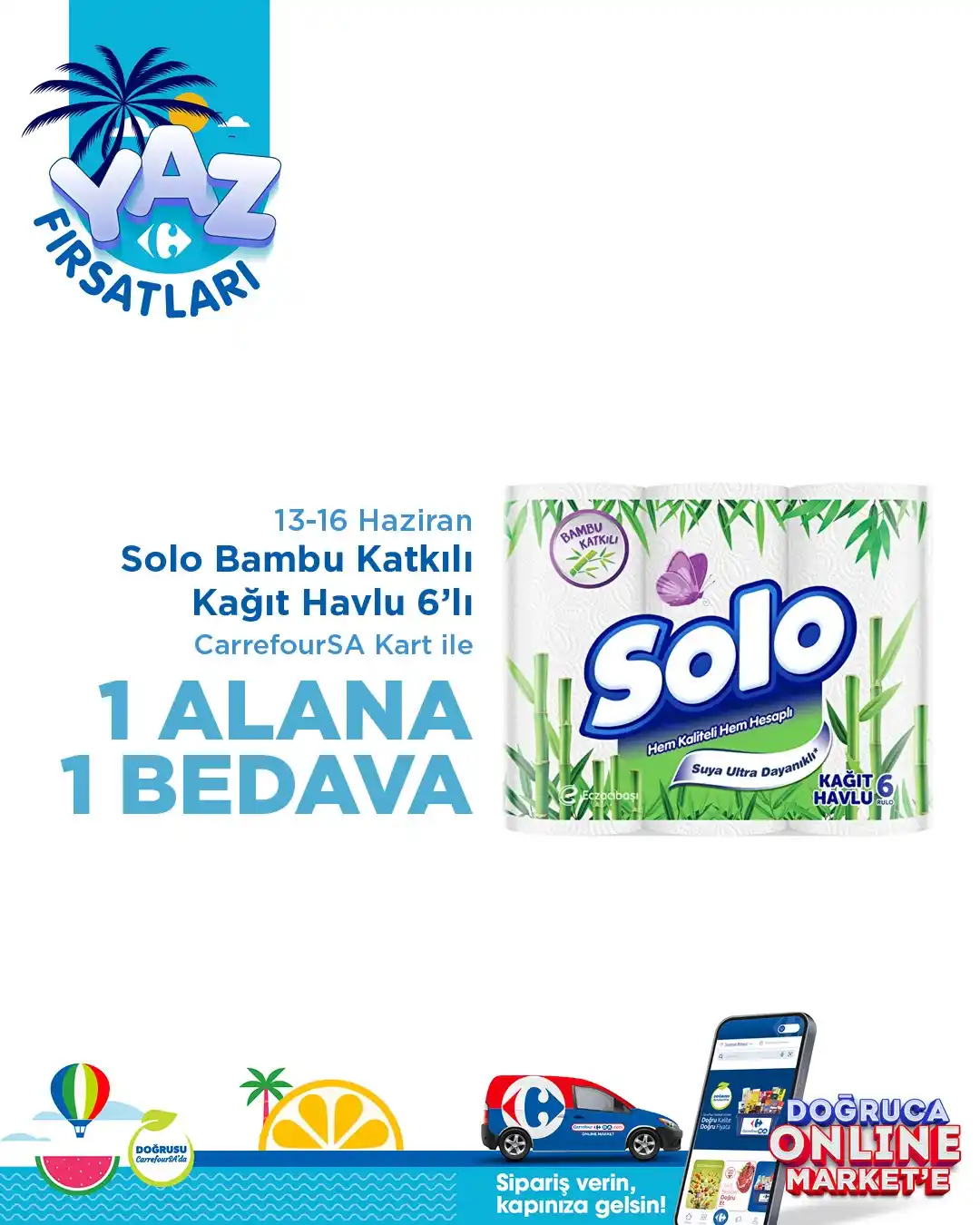 Image from CarrefourSA: Yaz fırsatları CarrefourSA’da! 💙 Tuvalet kağıdından bulaşık makinesi...