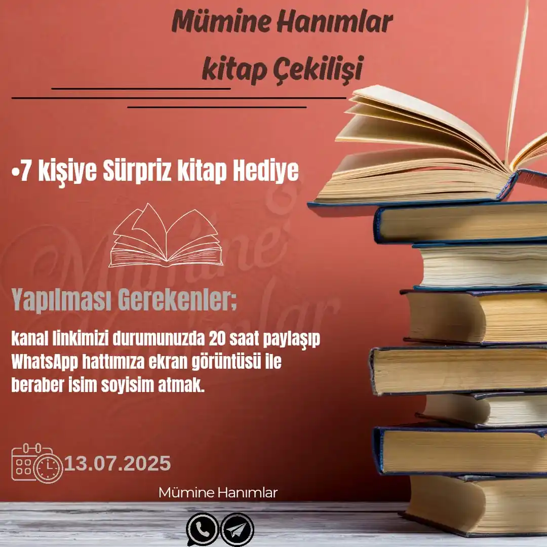 Image from Mümine Hanımlar✨: *📚 7 Kişiye Sürpriz Kitap Hediyesi!* _Davetin bereketini birlikte y...