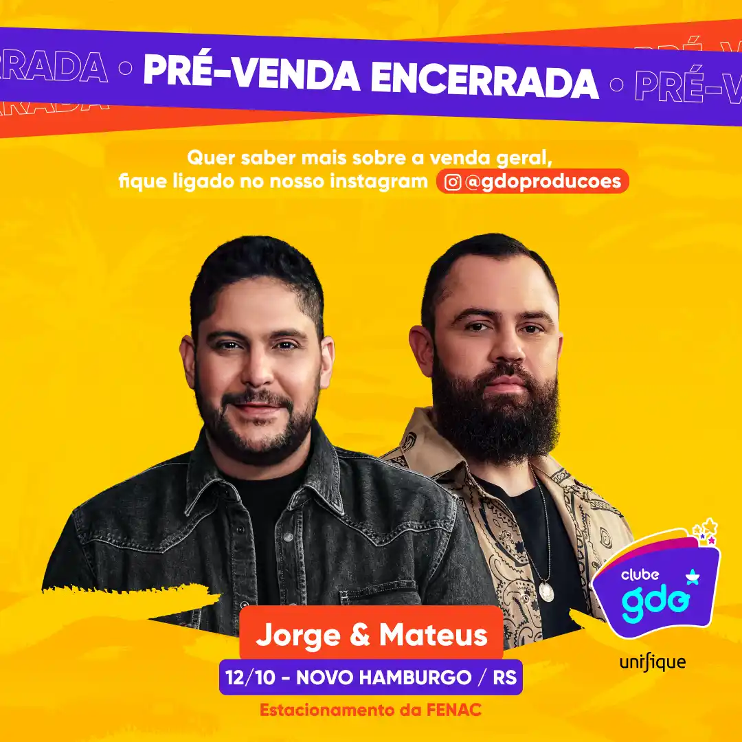 Image from Clube GDO Unifique: A pré-venda exclusiva já acabou e você garantiu seu ingresso? 🤠 E ag...