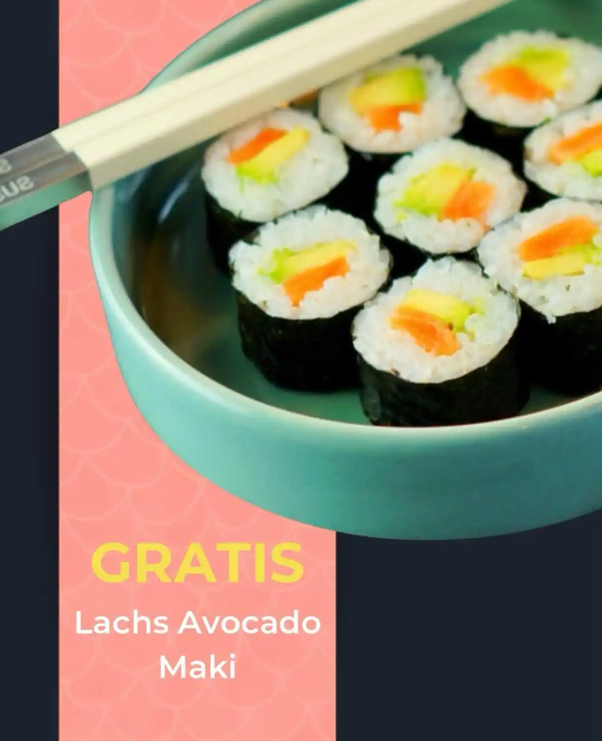 Image from SUSHIdeluxe Hildesheim: 🎣 *Ab sofort 100 % MAKI-RABATT* Erhalte unsere Lachs Avocado Maki GR...