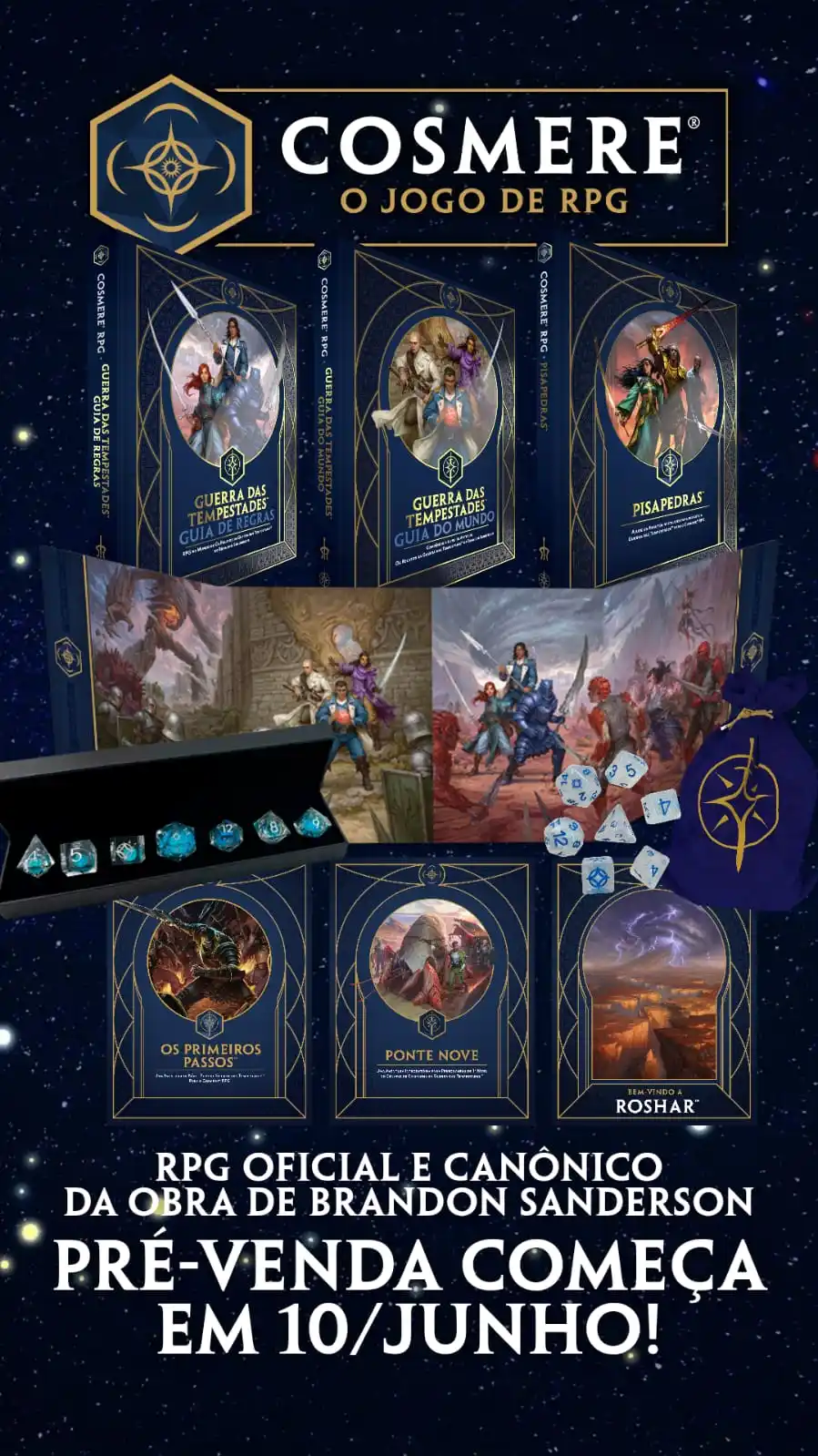 Image from Nuckturp: Amanhã, terça-feira, às 10h00, começa a *pré-venda especial do Cosmere...