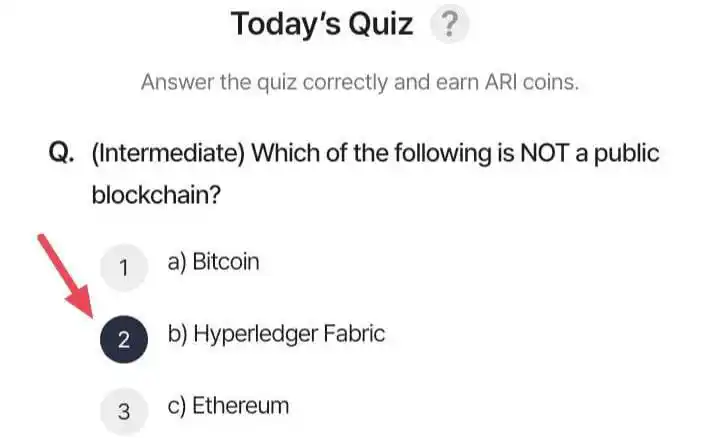 Image from Saim Crypto Official 🇵🇰: Arichain Today Answer Earn Extra 10 point ✅ 📌 Joining Details ⤵️ htt...