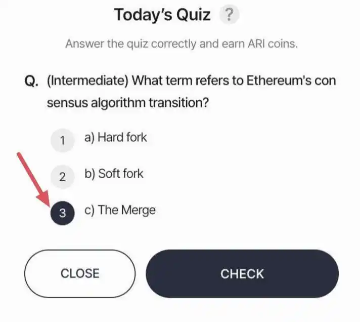 Image from Saim Crypto Official 🇵🇰: Arichain Today Answer Earn Extra 10 point ✅ 📌 Joining Details ⤵️ htt...