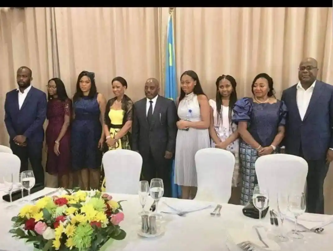Image from DJUGU ACTUALITÉ✅: [📸ARRÊT SUR IMAGE]  IL était une fois, la famille Tshisekedi chez Kab...