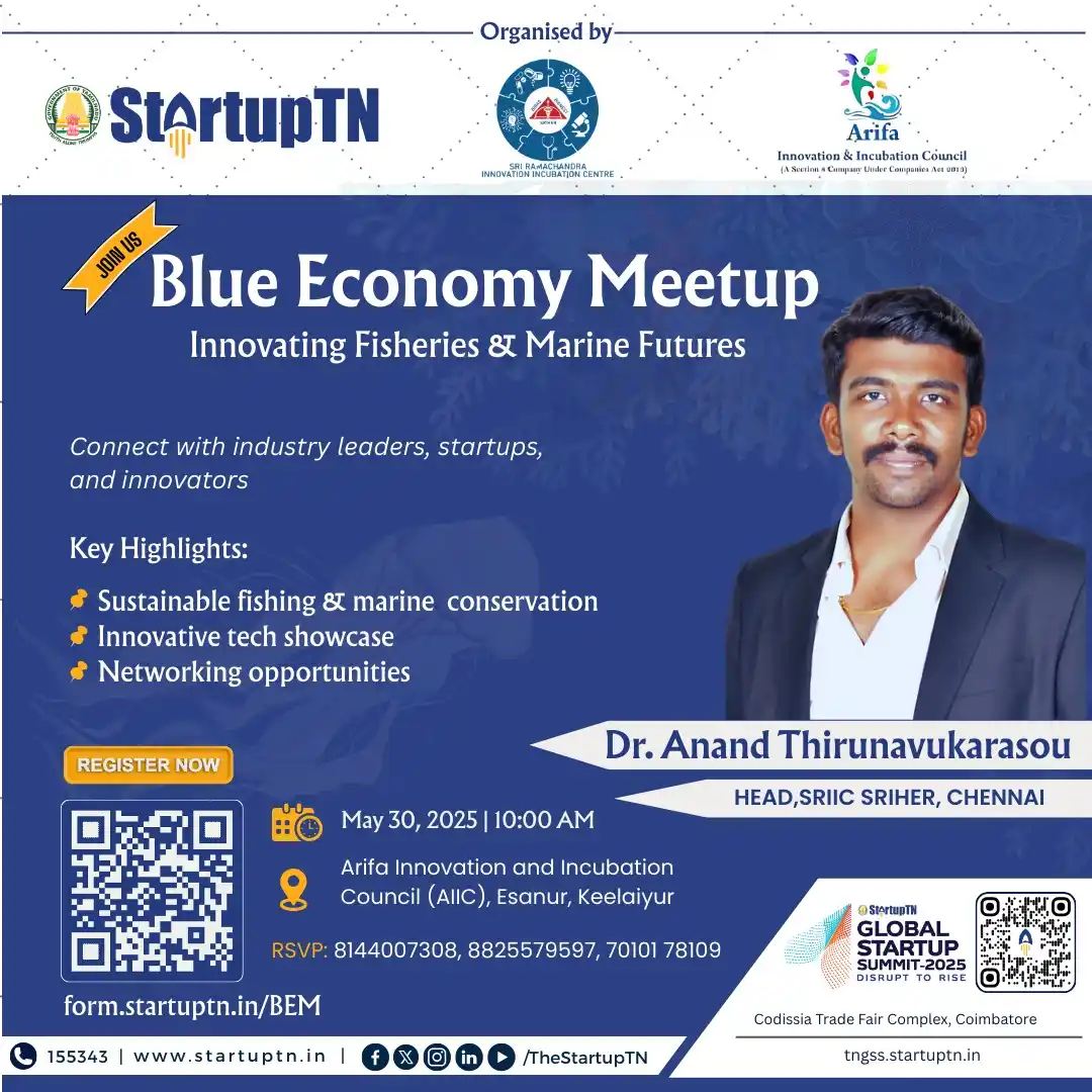 Image from StartupTN : 🌊 Blue Economy Meetup: Innovating Fisheries & Marine Futures  Startup...