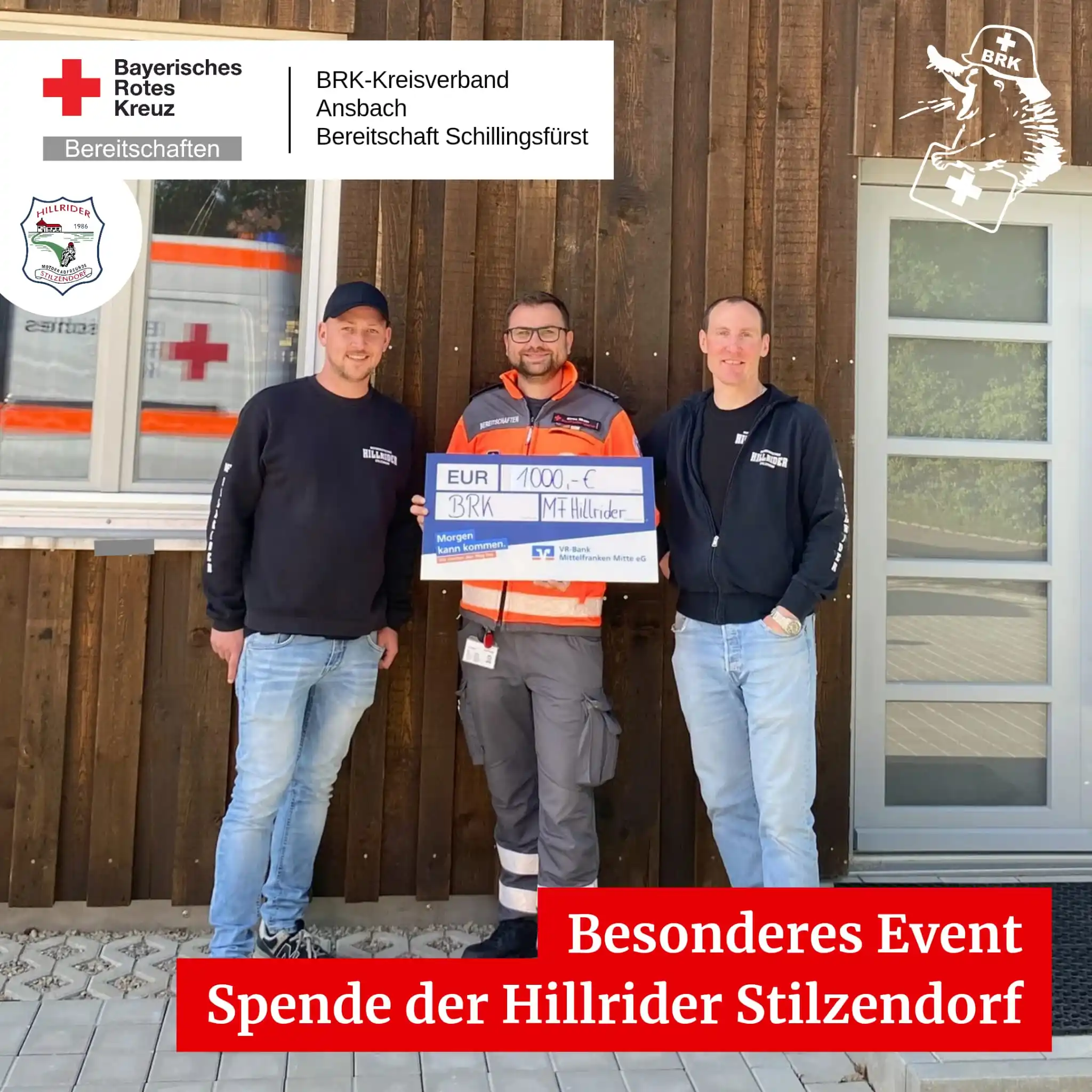 Image from regionaL Leutershausen: *BRK Bereitschaft Schillingsfürst* _Unsere Stupfl-Sanis_ Motorradfreu...