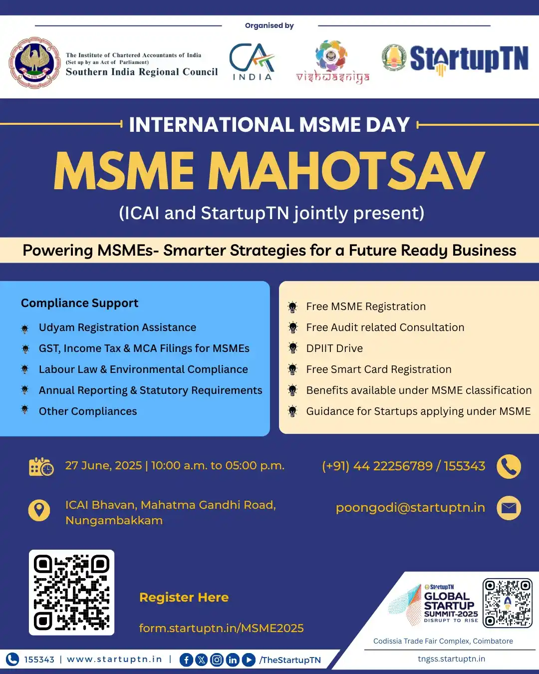 Image from StartupTN : 🌟 Celebrate International MSME Day with Us! 🌟 Join us at MSME Mahot...