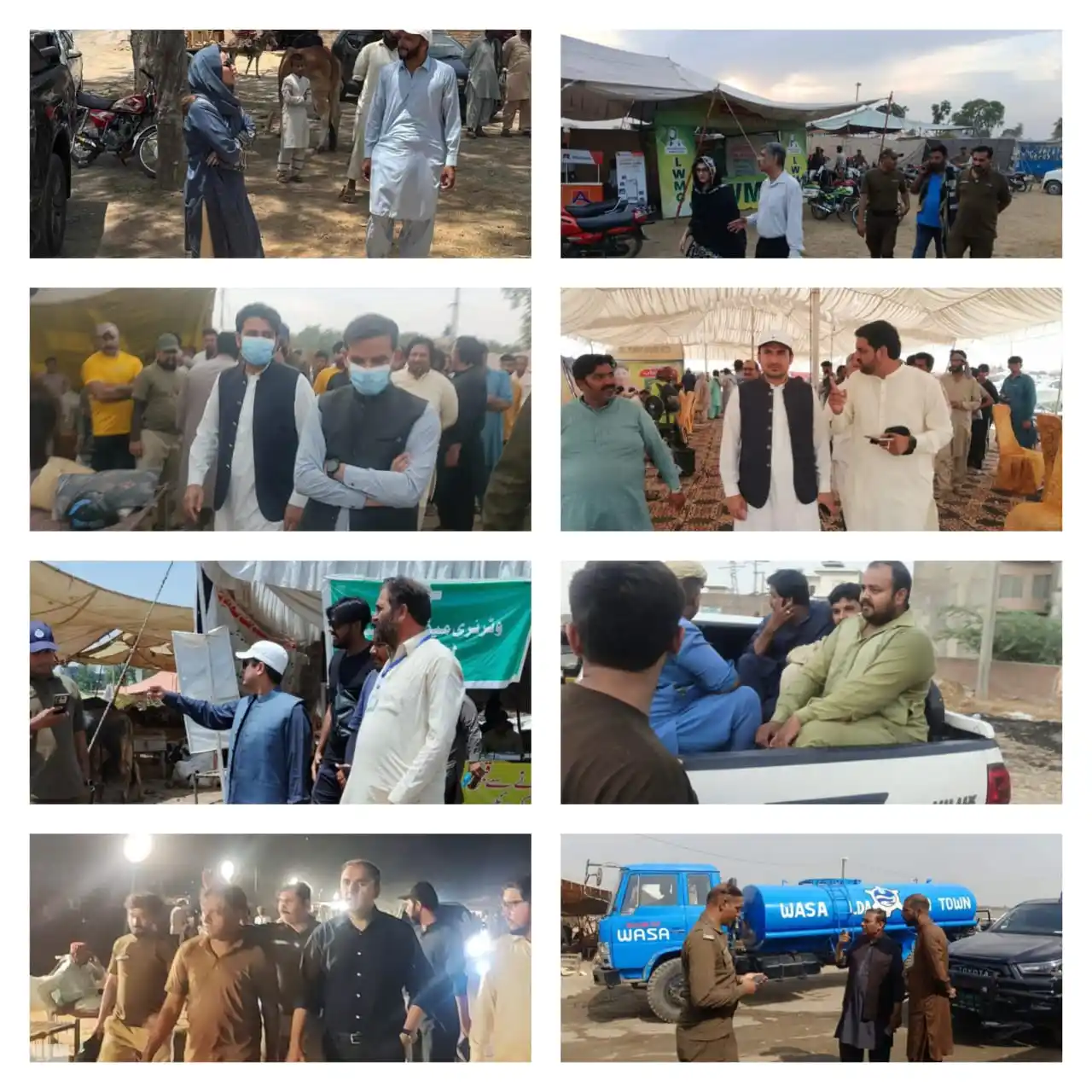 Image from DC Lahore Official: ضلعی انتظامیہ لاہور کے افسران عیدالاضحی کے موقع پر مویشی منڈیوں میں شہ...