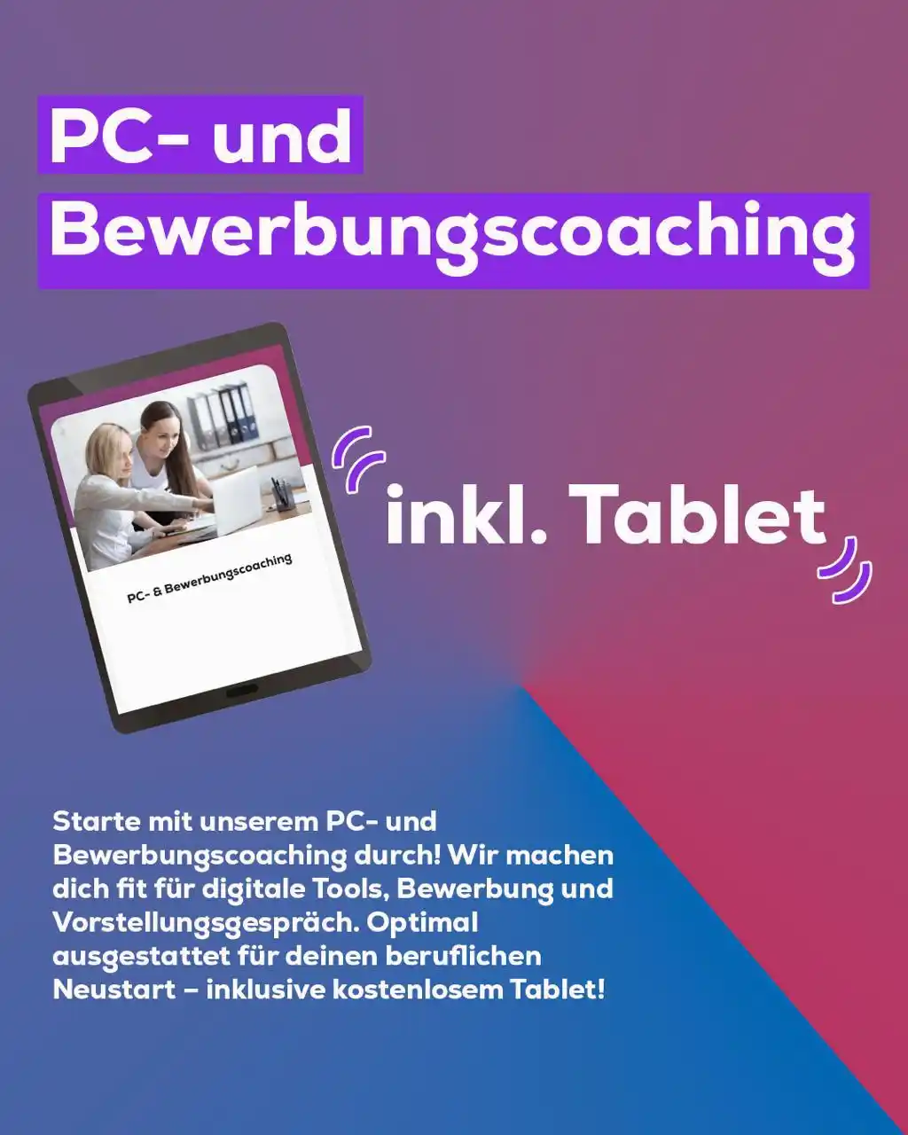 Image from FUWE GmbH : Du willst endlich beruflich durchstarten, weißt aber nicht, wo du anfa...