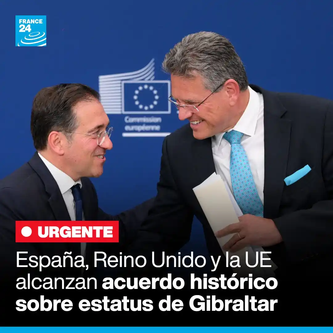 Image from FRANCE 24 Español: 🇪🇺 Las tres partes emitieron una declaración conjunta este 11 de jun...