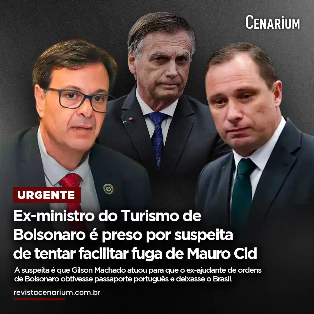 Image from CENARIUM: 🚨 *Ex-ministro do Turismo de Bolsonaro é preso por suspeita de tentar...