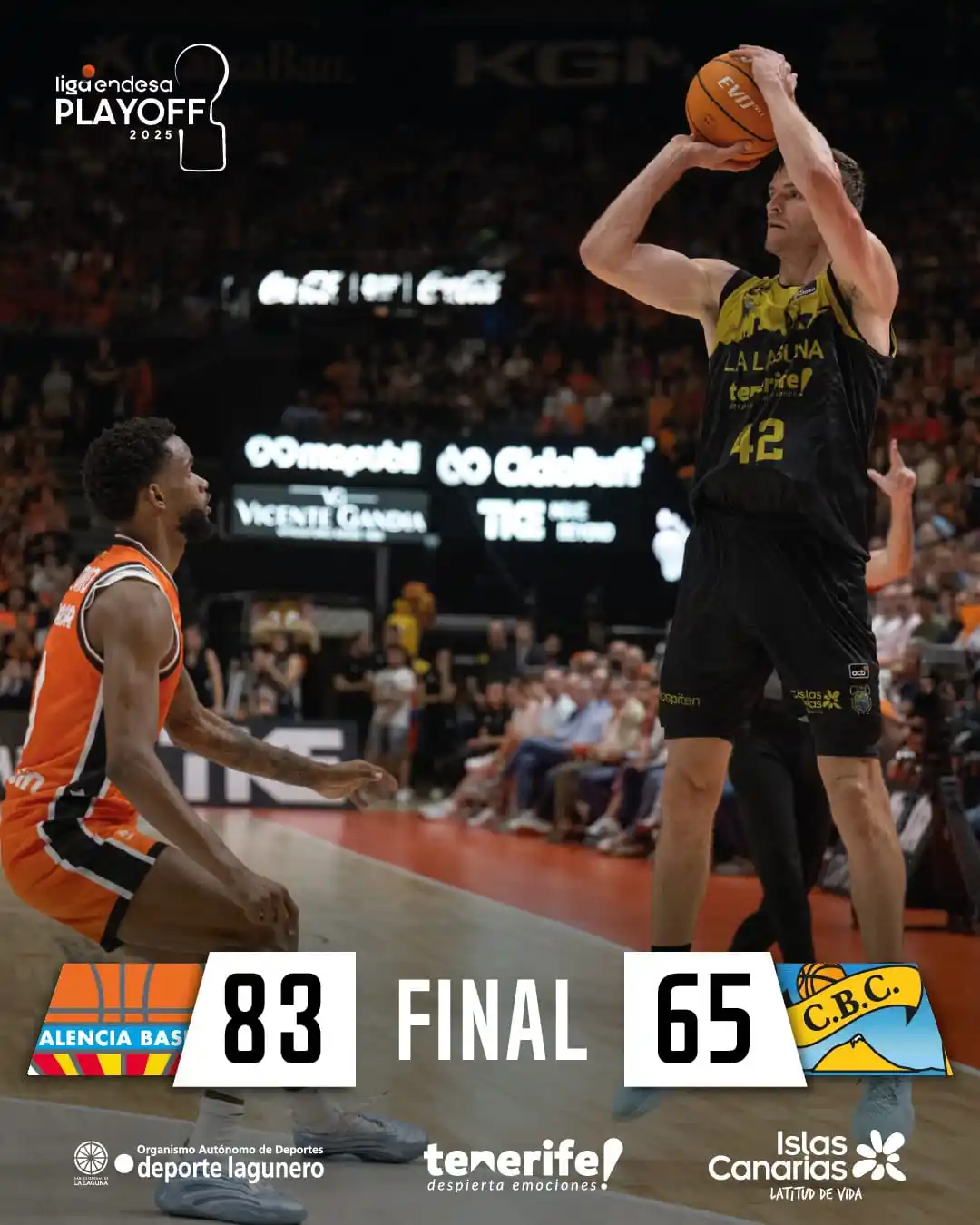 Image from CLUB BALONCESTO CANARIAS - LA LAGUNA TENERIFE: Final en Valencia 💛🖤 <a class="text-blue-500 hover:underline cursor...