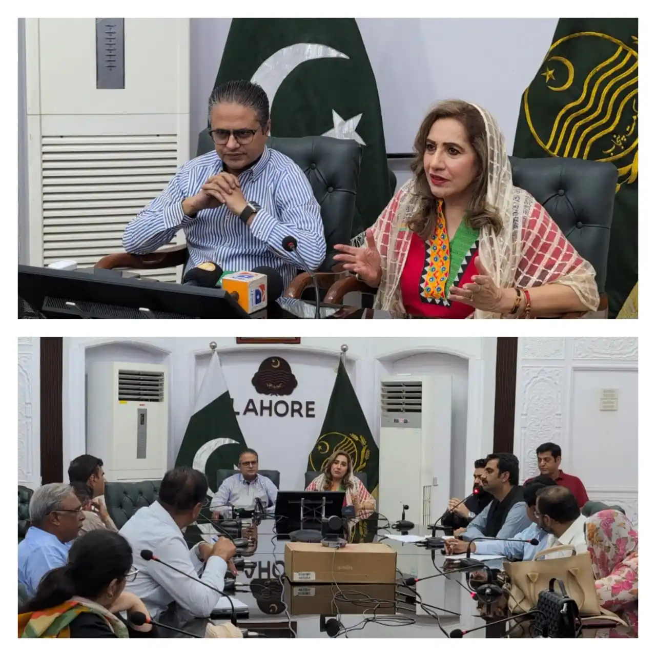 Image from DC Lahore Official: فوکل پرسن برائے انسداد پولیو عظمیٰ کاردار اور ڈپٹی کمشنر لاہور سید موس...