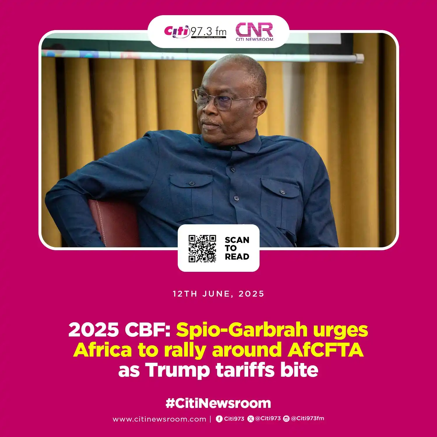 Image from Citi Newsroom: Former Minister of Trade and Industry, Dr. Ekwow Spio-Garbrah, has urg...