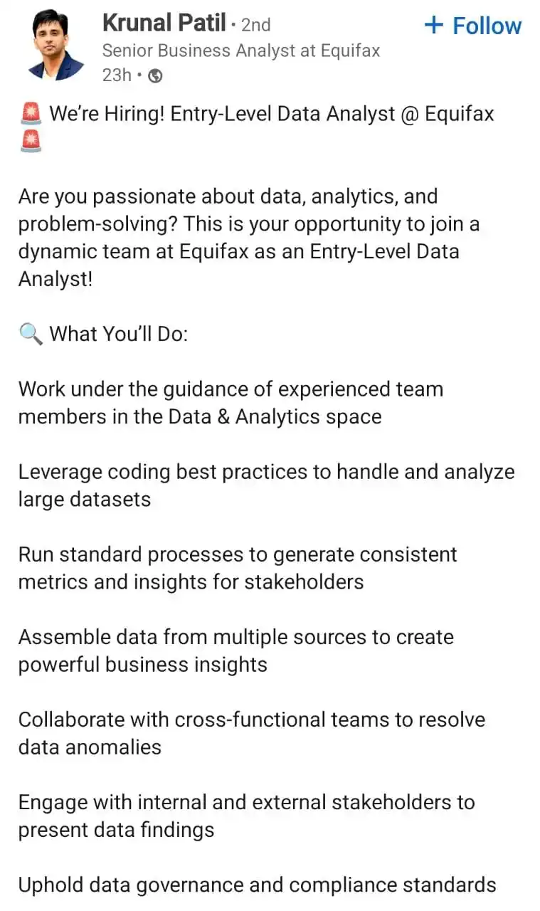 Image from Raghavan P ✅️: *Fresher opportunity* https://www.linkedin.com/posts/krunal-patil-88b...