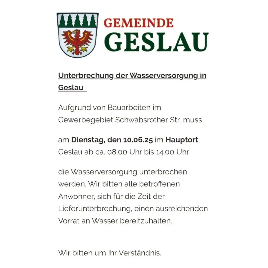 Image from regionaL Leutershausen: *Gemeinde Geslau* _Rathaus direkt!_ *💥 E R I N N E R U N G*💥 👉 *H...
