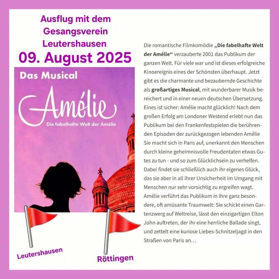 Image from regionaL Leutershausen: *Gesangverein 1836 Leutershausen* _Lied für Lied - Freude im Chor!_ A...