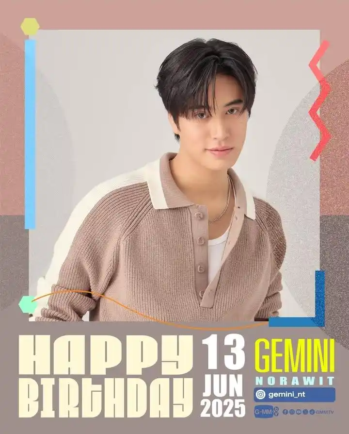 Image from 🇹🇭🎀Thaimoods Update‼️🇹🇭: happy birthday gemini norawit -🐹...