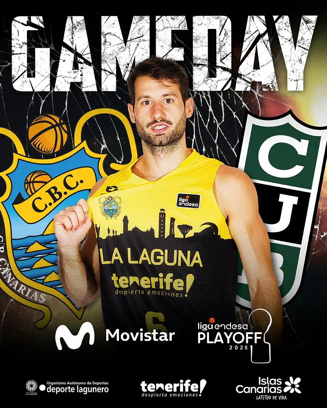 Image from CLUB BALONCESTO CANARIAS - LA LAGUNA TENERIFE: 😍 ¡HOY JUGAMOS! 🆚 Joventut de Badalona ⚔️ 1er partido 1/4 final | <a...